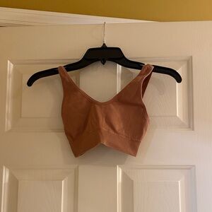 Aerie Women Ribbed mauve sports bra